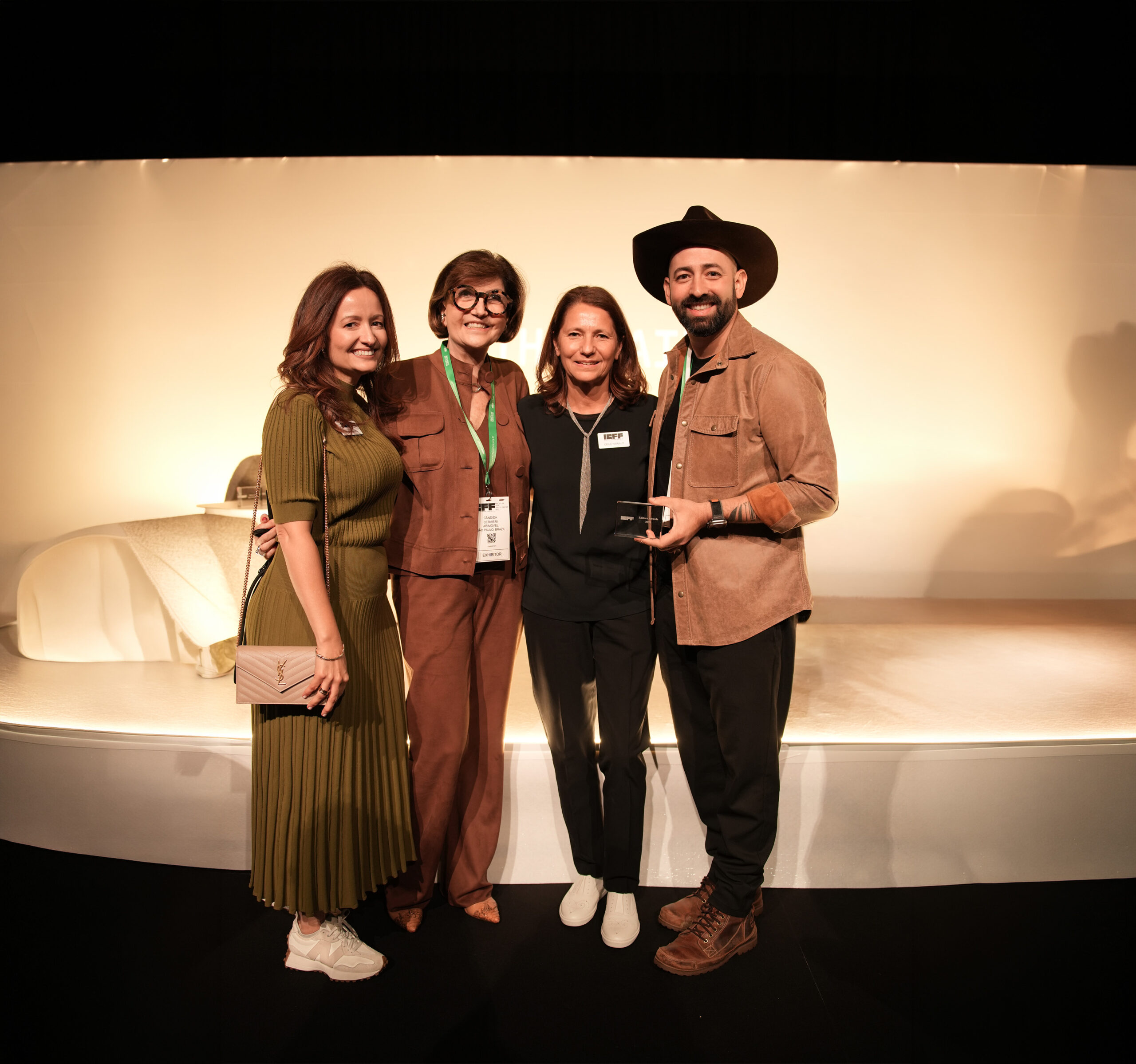 Indira Franca, Cândida Cervieri, Odile Hainaut e Henrique Moreira